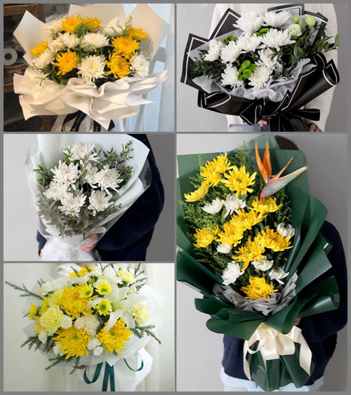 广东肇庆市封开县金装镇望高村白事花束代送